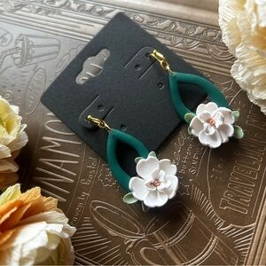 Handmade Elegant Floral Drop Earrings